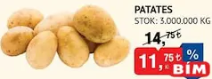 PATATES KG fiyat ve kampanya bilgisi